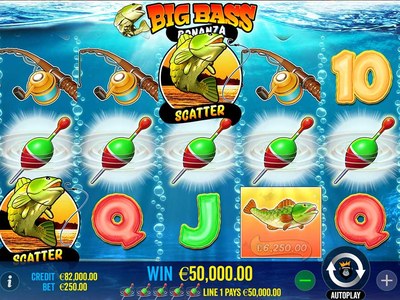 Игровой автомат Big Bass Bonanza студии Pragmatic Play